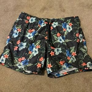 Hollister mens floral swim trunks